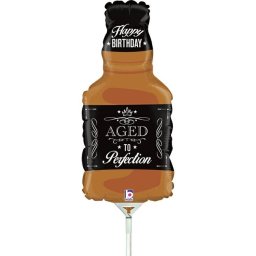 Balon folie mini figurina sticla whisky 39 cm