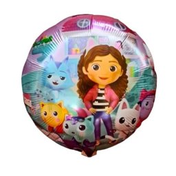 Balon folie rotund Casuta lui Gabby 45 cm