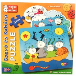 Boogie și Buburuză: puzzle pentru bebeluși, 2-4-6 piese