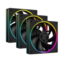 ID-Cooling Cooler 12cm - AF-127-ARGB-K TRIO (29.9dB, max. 132.52 m3/h, 4pini, PWM, 3 x12cm, LED ARGB, negru)