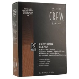 American Crew Precision Blend Natural Gray Coverage Medium Ash 5-6 3 x 40 ml
