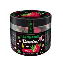Euphoria Bomboane usor picante cu Ulei de canabis 2800mg Cannabis Rasta 140g
