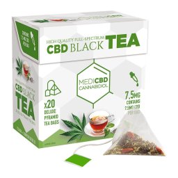MediCBD Ceai negru cu CBD 7.5mg Pyramid Deluxe x20