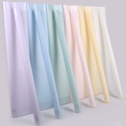 Coli folie color+chenar mat pentru buchet flori set 20 buc
