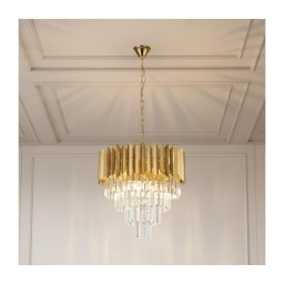 BRILAGI - Candelabru pe lanț CRISTAL 5xE14/40W/230V Ø 45 cm