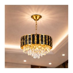 BRILAGI - Lustru pe lanț CRISTAL 5xE14/40W/230V, diametru 38 cm