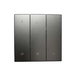 Telecomandă de perete SHAPE, 2xAAA, neagră