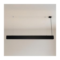 Lustră LED suspendată pe cablu, 55 W, 230 V, 3000/4000/6500 K, 120 cm, negru