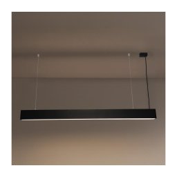 Lampă suspendată LED pe cablu, 55 W, 230 V, 3000/4000/6500 K, 120 cm, neagră