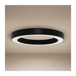 Plafonieră LED 80W/230V, 3000/4000/6500K, Ø 80 cm, negru