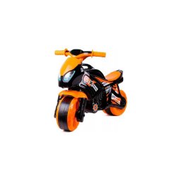 Motocicletă fără pedale portocalie/neagră