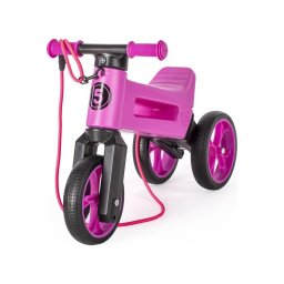 Funny Wheels RIDER SUPER SPORT - Bicicletă fără pedale 2 în 1, roz/negru