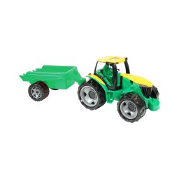 Tractor cu remorcă, 71 cm, verde/galben