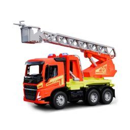 Mașină de pompieri Volvo cu scară, 48 cm, portocalie