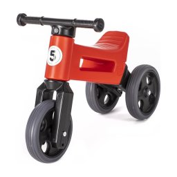 Funny Wheels - Bicicletă fără pedale 2în1 RIDER SPORT, roșu/negru
