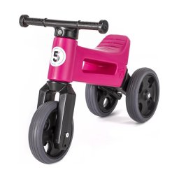 Funny Wheels RIDER SPORT - Bicicletă de echilibru 2în1, roz/negru