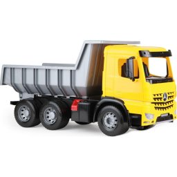 Camion basculant Mercedes, 66 cm, galben/gri