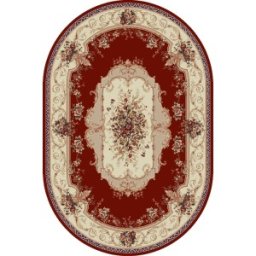 Covor Oval, 60 x 110 cm, Rosu, Lotos 507