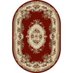 Covor Oval, 60 x 110 cm, Rosu, Lotos 575