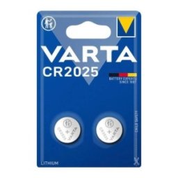 Baterie Buton Litiu CR2025, 3V, 157mAh, Varta, 2 Bucati, Blister