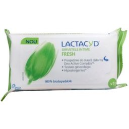 Servetele Intime Lactacyd, Fresh, 15 Bucati