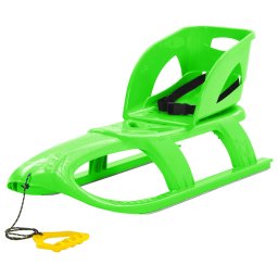 Sanie cu scaun, verde, 102,5x40x23 cm, polipropilena GartenMobel Dekor