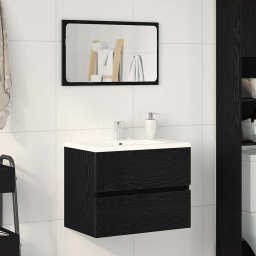 Dulap pentru Chiuveta de Baie Stejar Negru 60 x 38,5 x 45 cm GartenMobel Dekor