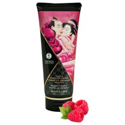Shunga - cremă de masaj - aromă de zmeură - 200ml