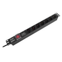 Prelungitor PDU RACK 19 INCH 7 PRIZE SWITCH 16A 2M EMTEX