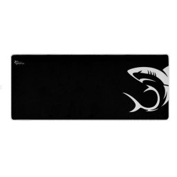 Mousepad Baza antiaderenta, Shark XL 800x350x3 mm, Negru/Alb