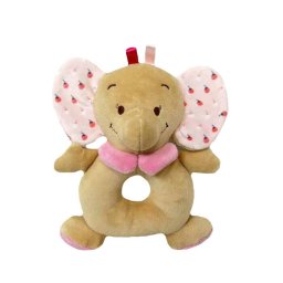 Zornăitoare - elefant roz 18 cm