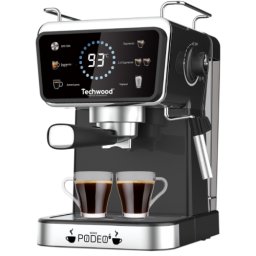 Espressor Techwood TCA-1386EXN, 20 bar, capsule Nespresso sau cafea macinata, 1.5L