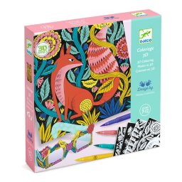 Atelier de colorat 3d fantezie in padure, djeco