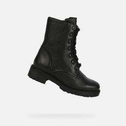 Botine negre dama Geox Hoara