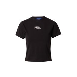 Pequs Tricou 'Paradise Beach Club' mov deschis / negru / alb