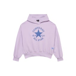 CONVERSE Bluză de molton bleumarin / mov liliachiu