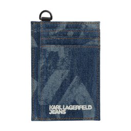 KARL LAGERFELD JEANS Portofel albastru denim / alb