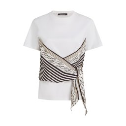 Karl Lagerfeld Tricou bej / bej deschis / negru / alb