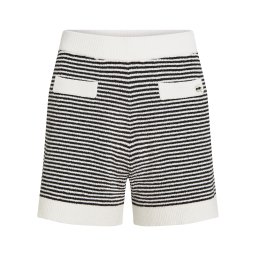 Karl Lagerfeld Pantaloni 'Ikon' negru / alb