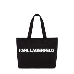 Karl Lagerfeld Plase de cumpărături negru / alb