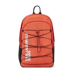 KARL LAGERFELD JEANS Rucsac roșu orange / alb