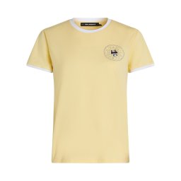 Karl Lagerfeld Tricou galben deschis / roșu / negru / alb