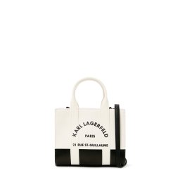 Karl Lagerfeld Poșete 'RUE ST-GUILLAUME' crem / negru
