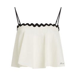 Karl Lagerfeld Sutien costum de baie negru / alb