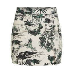 Karl Lagerfeld Fustă crem / verde / verde închis / negru