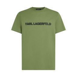 Karl Lagerfeld Tricou verde / negru