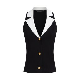 Karl Lagerfeld Vestă tricotată negru