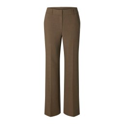 SELECTED Pantaloni cu dungă 'SLFRita' maro amestecat