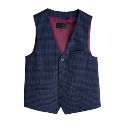 Next Vestă bleumarin / alb murdar