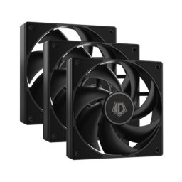 ID-Cooling Cooler 12cm - AF-125-K TRIO (29.85dB, max. 132.94 m3/h, 4pini, PWM, 3 x12cm, LED ARGB, negru)